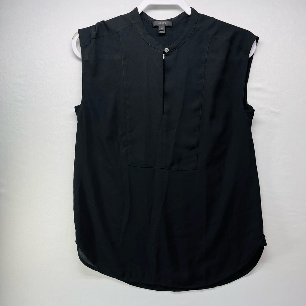 J.‎ Crew Classic Black keyhole Blouse